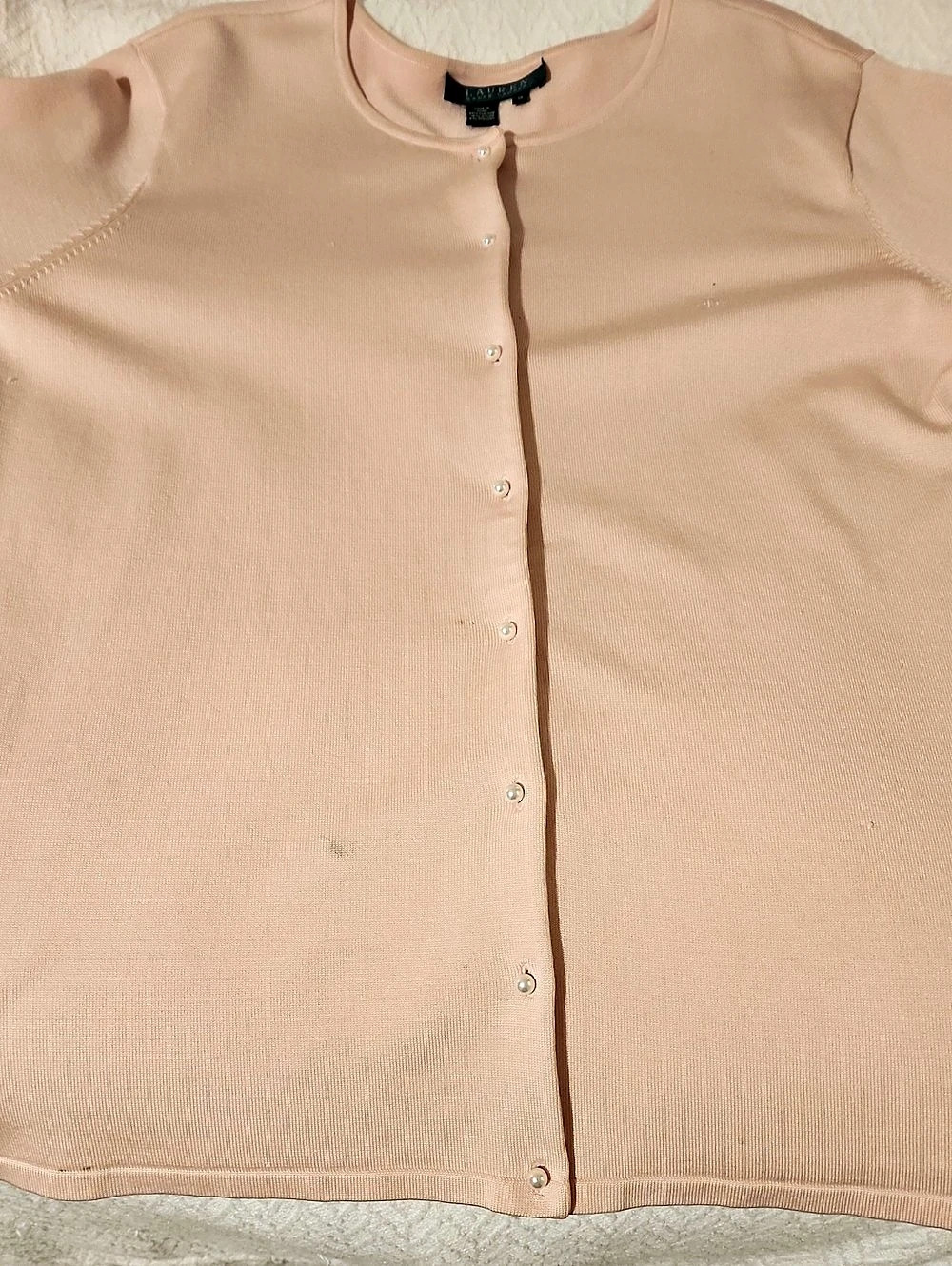 Lauren Ralph Lauren Pink Cardigan Size 1X